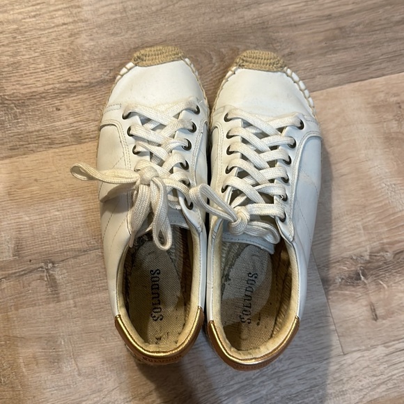 Soludos espadrille sneakers - white and rose gold - Picture 6 of 6